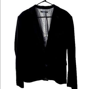 Men’s Velvet Single Breasted Black Blazer